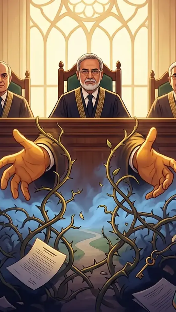 Animated editorial illustration for: Marriage can be dissolved for discord without proving cruelty, rules SC