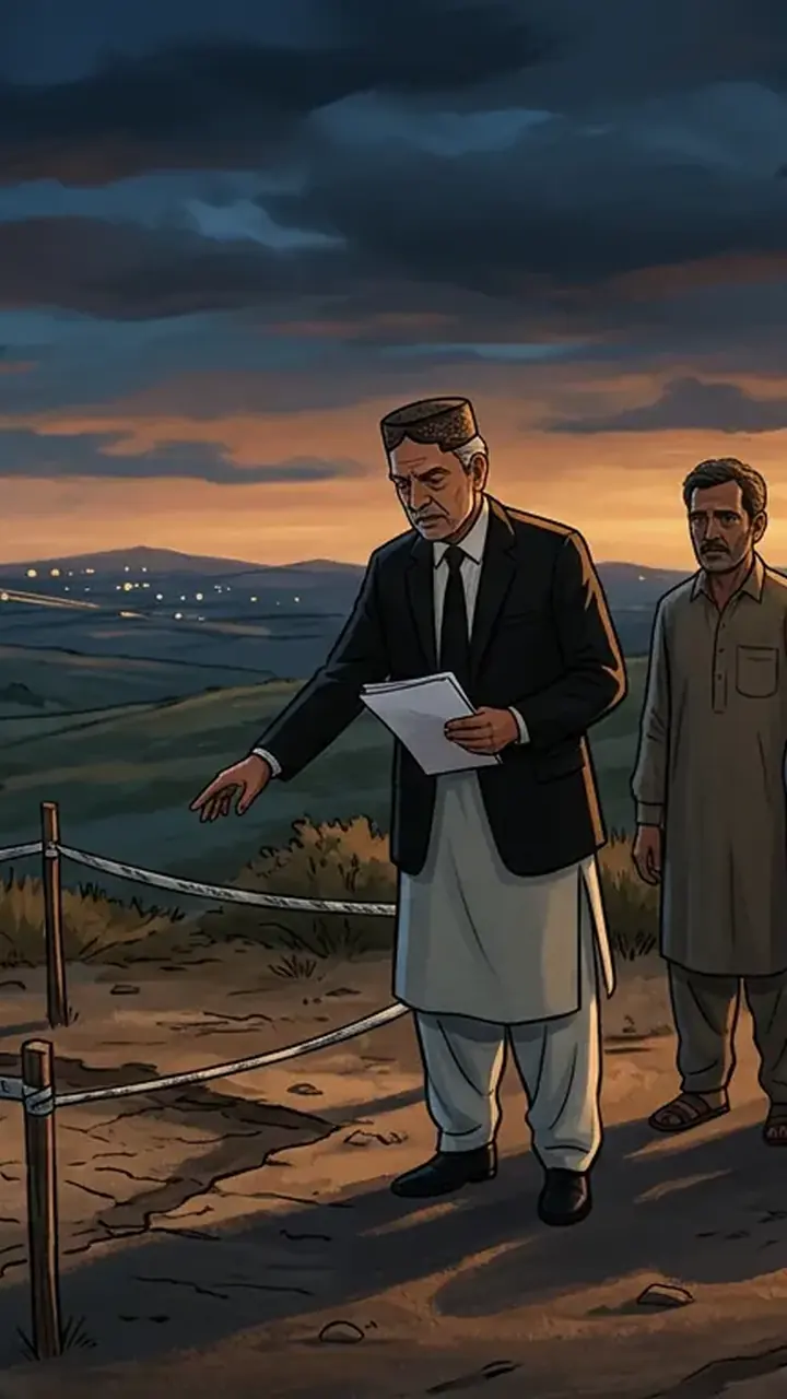 Animated editorial illustration for: Mir Raza Case: Commission Analyzing CCTV, May Summon Main Accused