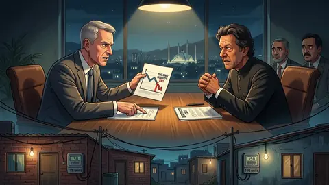 Animated editorial illustration for: IMF Reportedly Agrees to Continue Petrol Subsidy with Conditions
