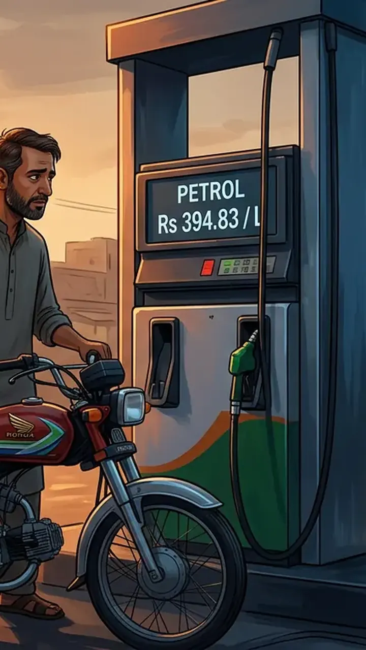 Animated editorial illustration for: Petrol price increased by Rs 1.19, diesel reduced by Rs 1.91
