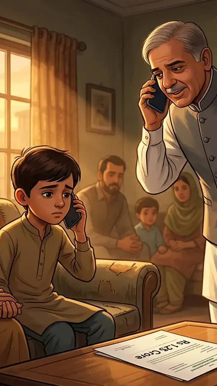 Animated editorial illustration for: PM Assures Swift Repatriation of Pakistanis Killed in Somalia