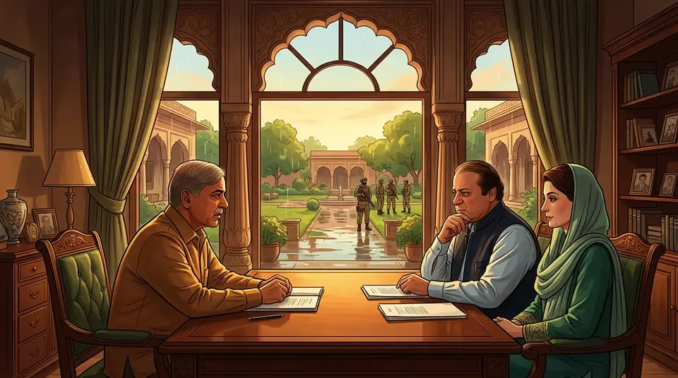 اس خبر کے لیے متحرک اداریاتی خاکہ: وزیراعظم شہباز شریف کی نواز شریف سے ملاقات، ملکی صورتحال پر تبادلہ خیال