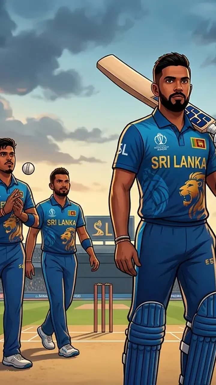 Animated editorial illustration for: Sri Lanka announces 15-member squad for Pakistan T20I series