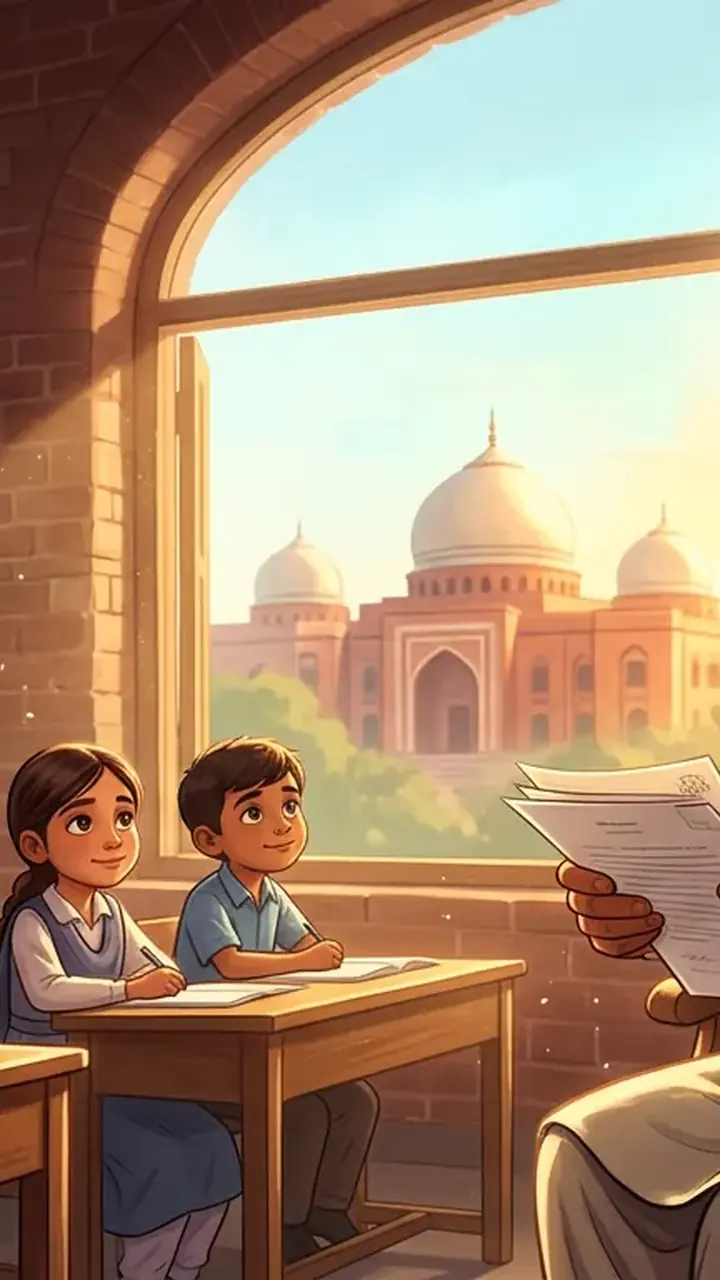 Animated editorial illustration for: Supreme Court Restores Teacher’s Promotion, Nullifies Punjab Govt Order