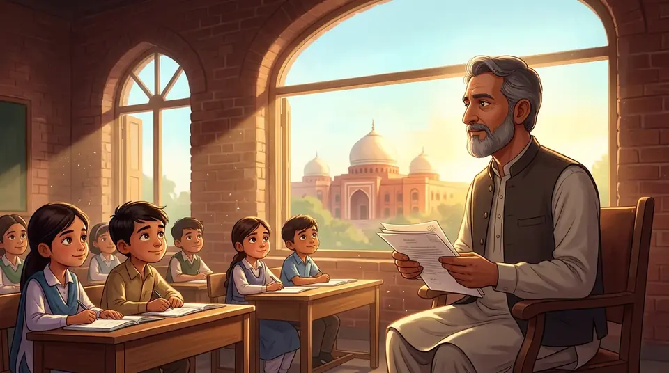 Animated editorial illustration for: Supreme Court Restores Teacher’s Promotion, Nullifies Punjab Govt Order