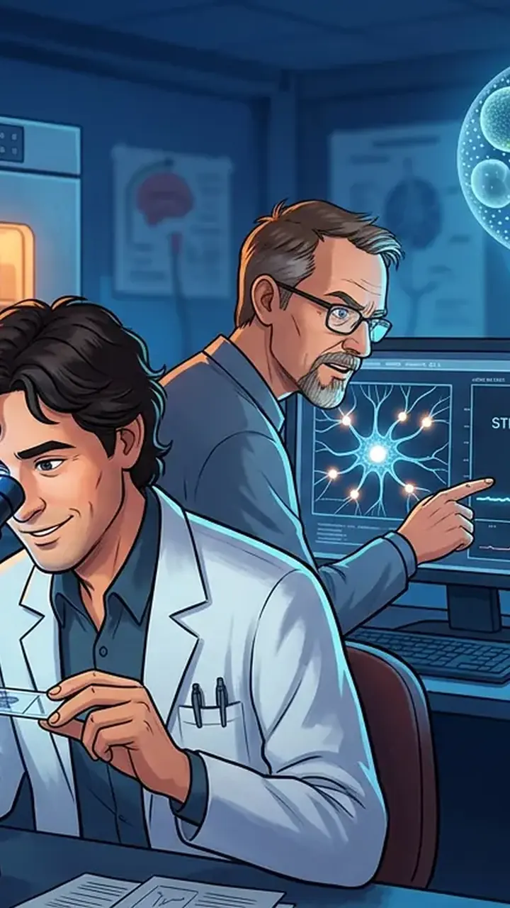 Animated editorial illustration for: Three Scientists Win 2026 Nobel Prize in Medicine for Optogenetics