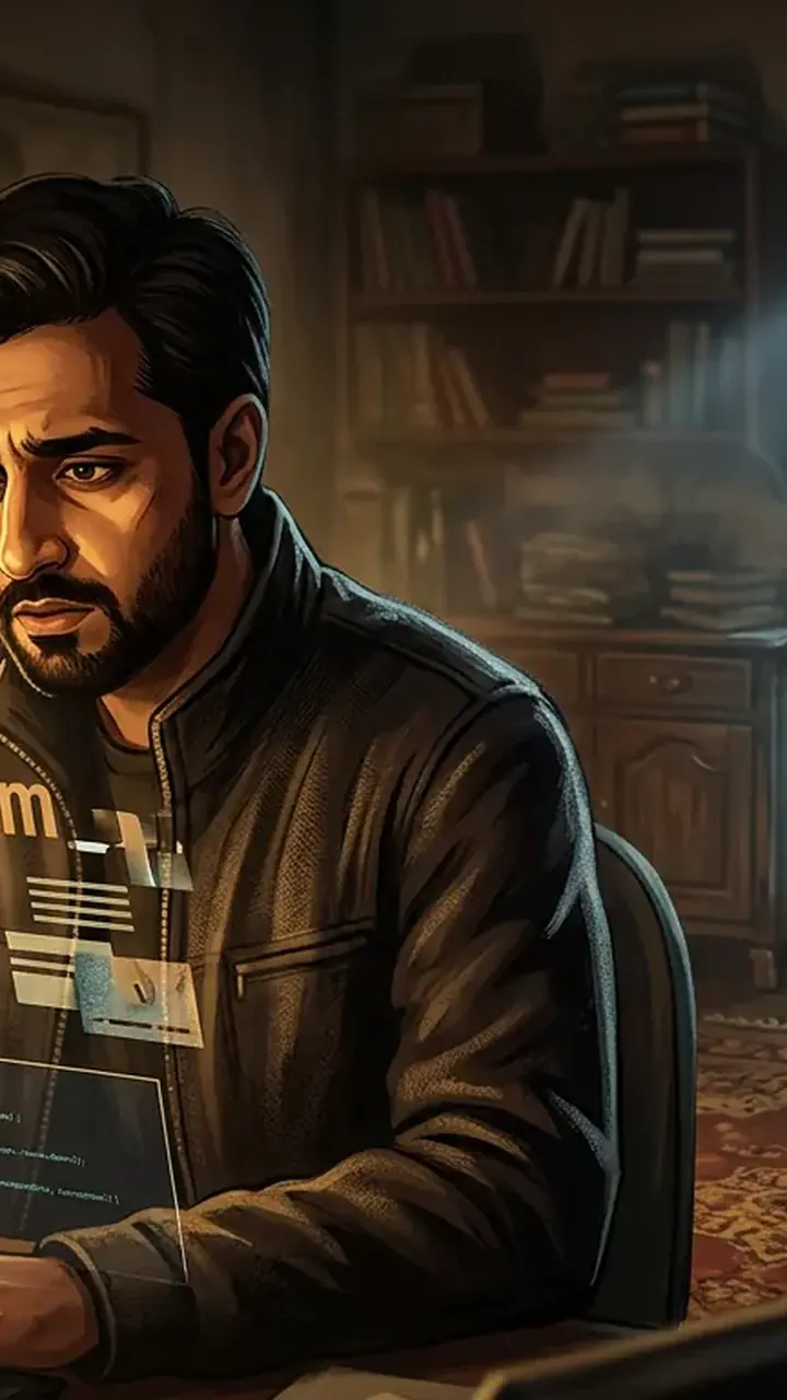 Animated editorial illustration for: US Offers $100,000 Reward for Pakistani Engineer in $126M Postage Fraud Case